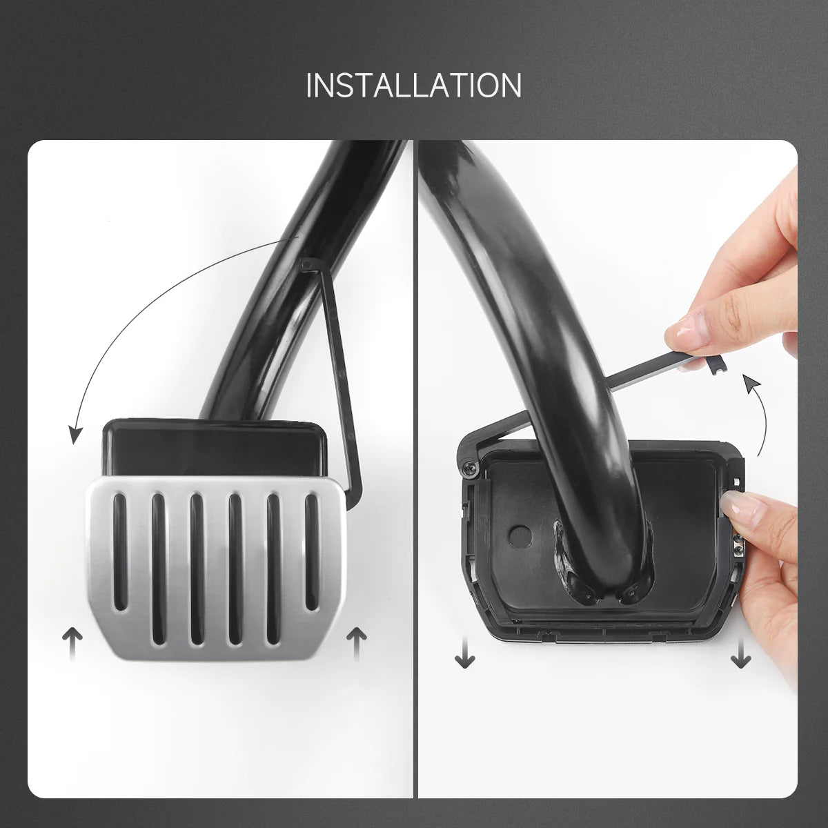 Smart Lock Aluminium Performance Fußpedal Set für Tesla Model 3 / Y / Highland bei EV Motion Shop
