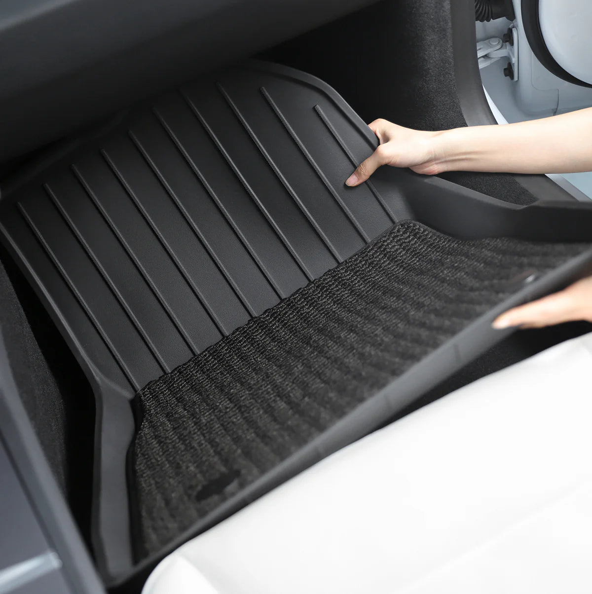 TPARTS Dual-Layer umweltfreundliche Allwettermatten für Model 3 (2024) Highland bei EV Motion Shop