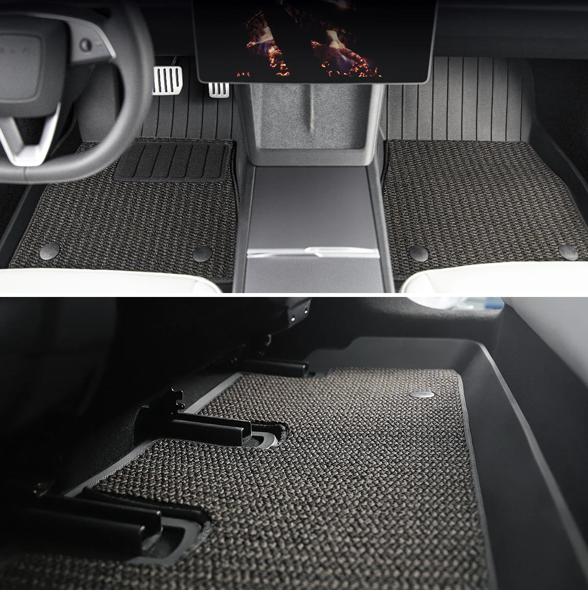 TPARTS Dual-Layer umweltfreundliche Allwettermatten für Model 3 (2024) Highland bei EV Motion Shop