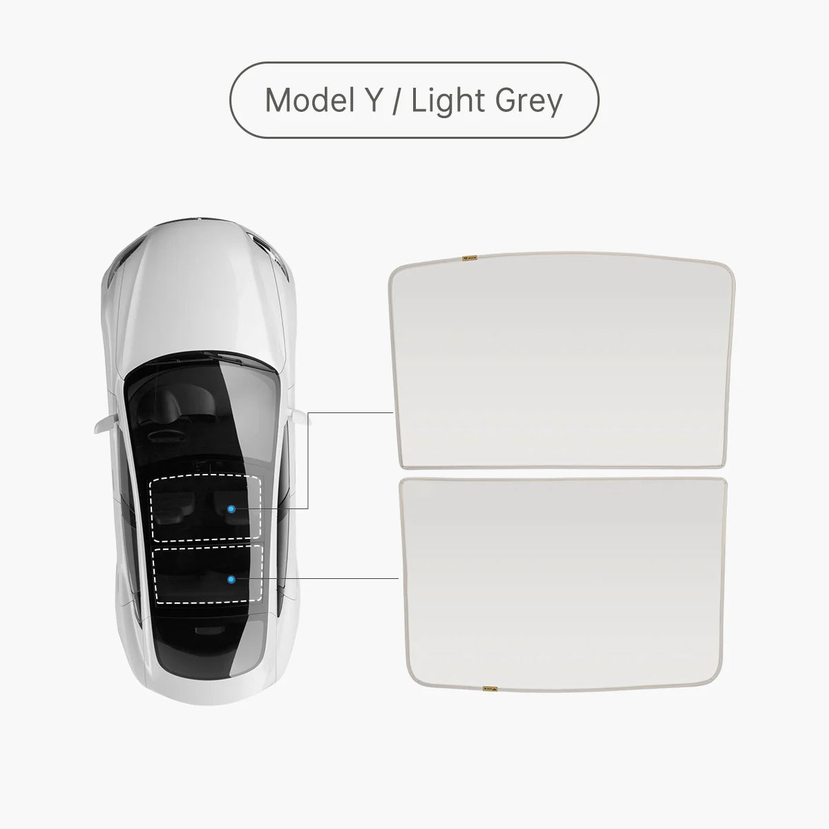 TPARTS Glasdach Sonnenblende für Tesla Model 3 / Y / Highland bei EV Motion Shop