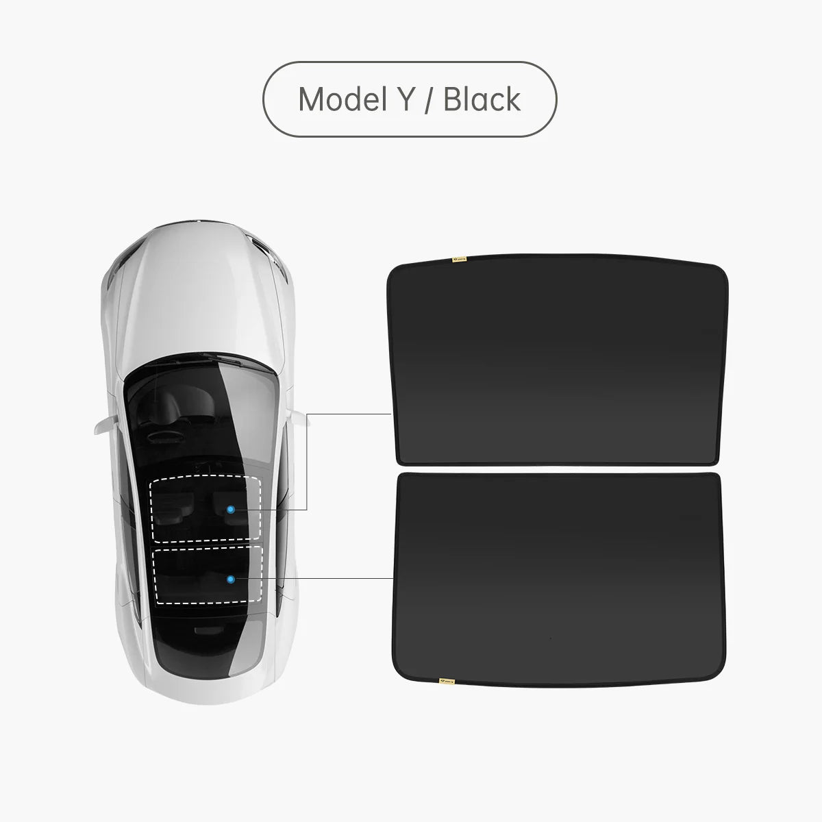 TPARTS Glasdach Sonnenblende für Tesla Model 3 / Y / Highland bei EV Motion Shop