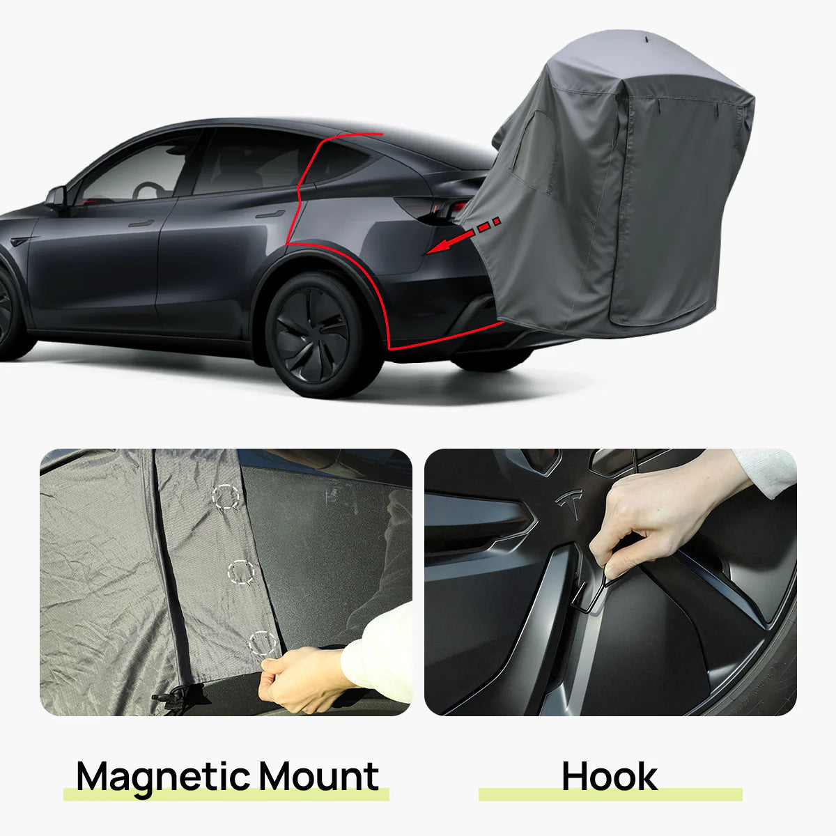 TPARTS Mobiles Camping Heckzelt – Tesla Model Y Juniper bei EV Motion Shop