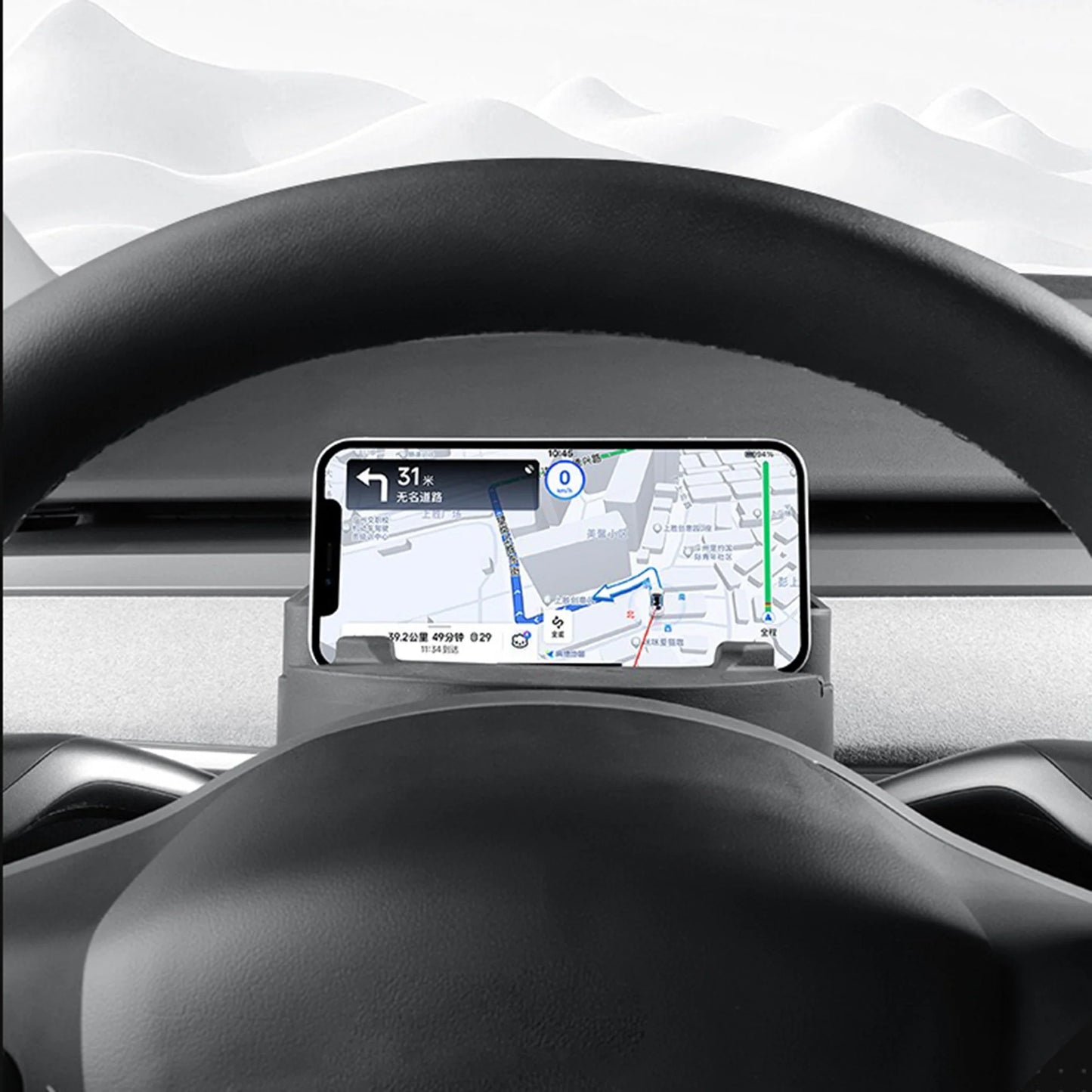 Yeslak Lenkrad Organizer Telefonhalter HUD Display – Tesla Model 3 / Y (Pre-Facelift) bei EV Motion Shop