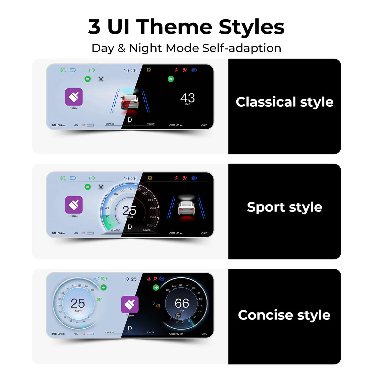 Yeslak 8.9" Zoll Dashboard Display – Tesla Model 3 Highland / Model Y Juniper bei EV Motion Shop