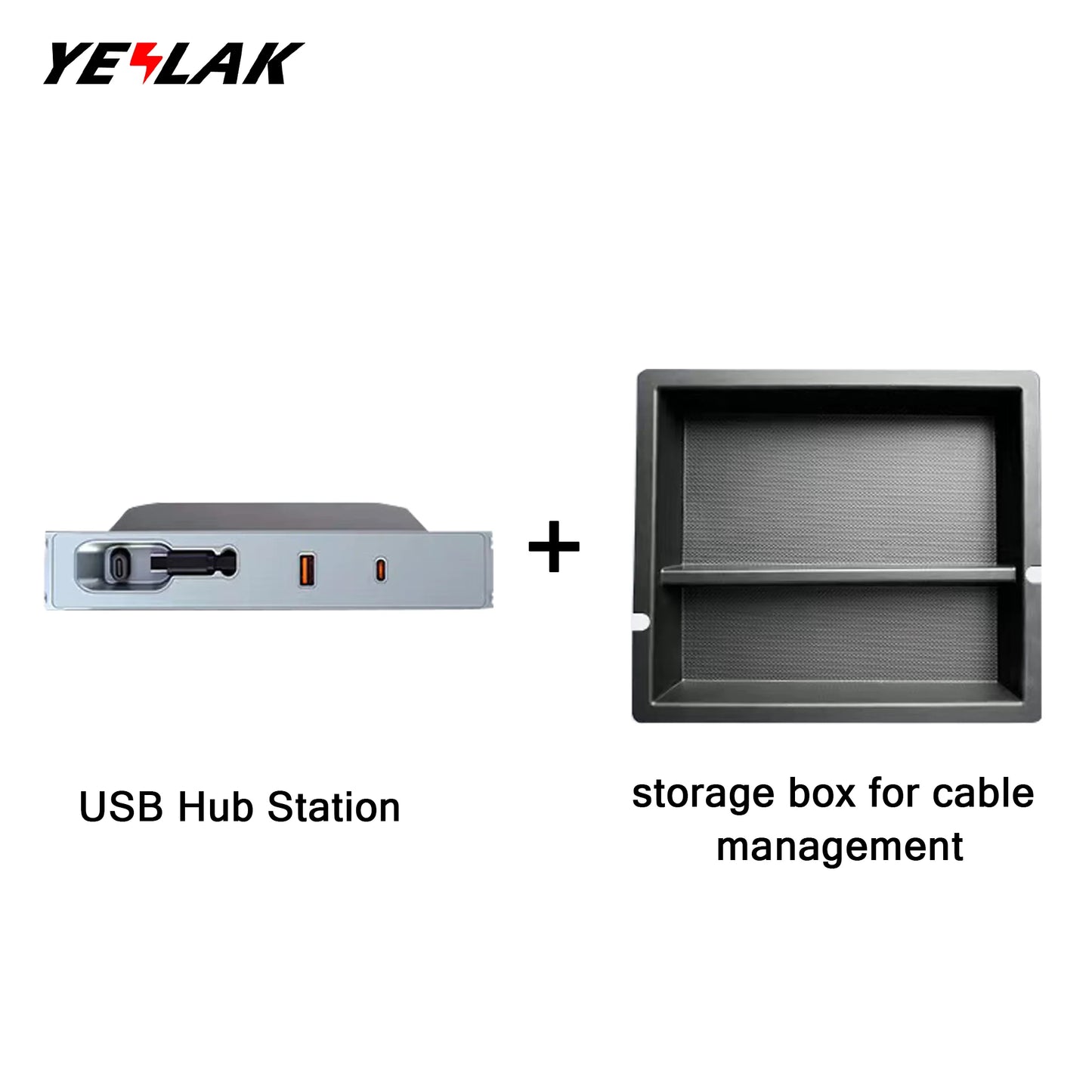 Yeslak USB Hub Docking Station – Tesla Model 3 Highland / Model Y Juniper bei EV Motion Shop