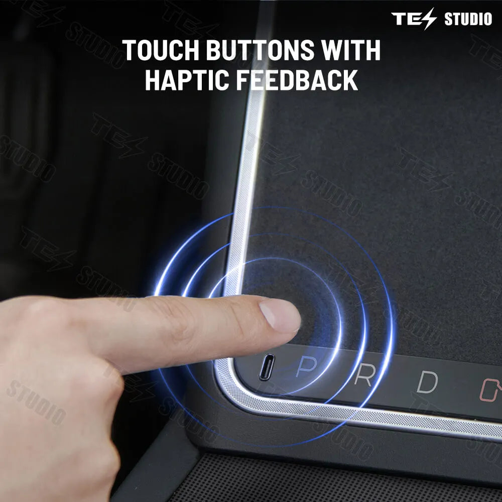 Tesstudio Mittelkonsole Wireless Charger mit LED Ambiente Licht für Model 3 Highland bei EV Motion Shop