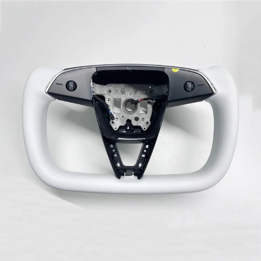 Tesstudio Premium Nappa Leder Yoke Lenkrad für Tesla Model 3 (2024) Highland bei EV Motion Shop