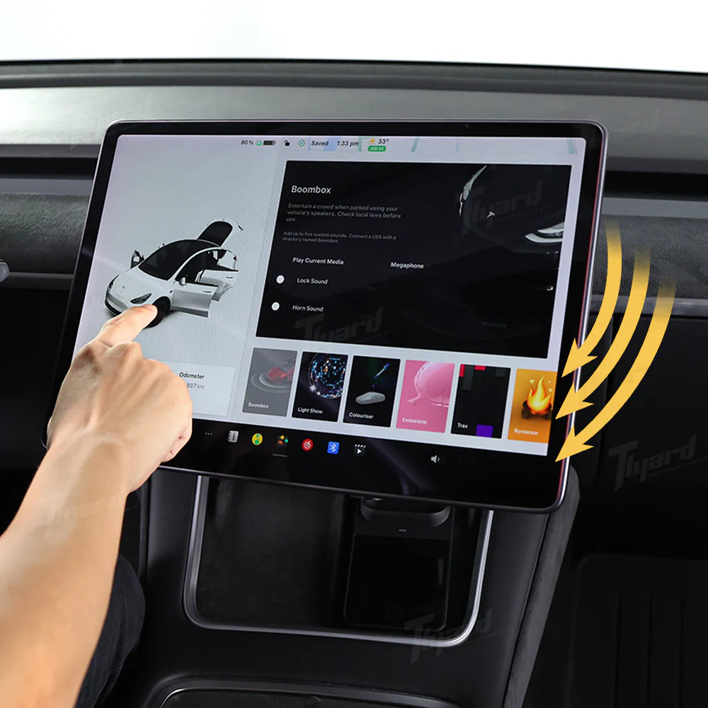 Tlyard Schwenkbarer Touchscreen Swivel Mount – Tesla Model 3 / Y / Highland / Juniper bei EV Motion Shop