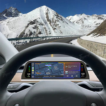 Tlyard 9.66 Zoll Touch Dashboard mit CarPlay / Android Auto für Tesla Model 3 / Y / Highland bei EV Motion Shop