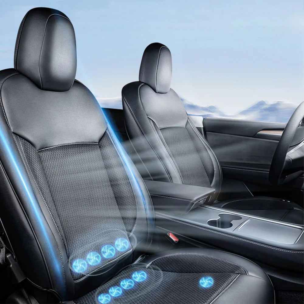 Tlyard Belüfteter Kühl Sitzbezug für Tesla Model 3 / Y bei EV Motion Shop