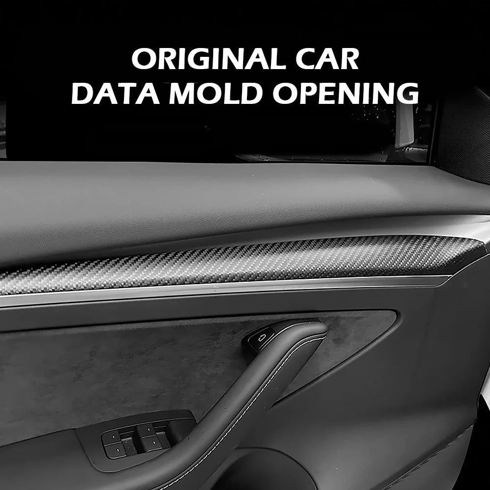 Tlyard Dashboard Cover und Türverkleidung Abdeckung Kohlefaser Panel Upgrade aus echtem Carbon für Tesla Model 3 / Y bei EV Motion Shop