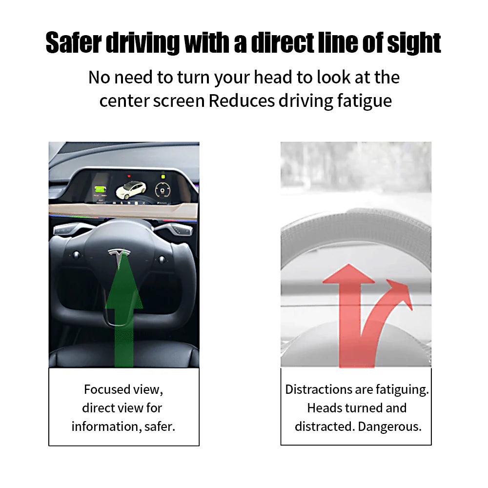 Tlyard Integriertes Dashboard Display für Tesla Model 3 / Y bei EV Motion Shop