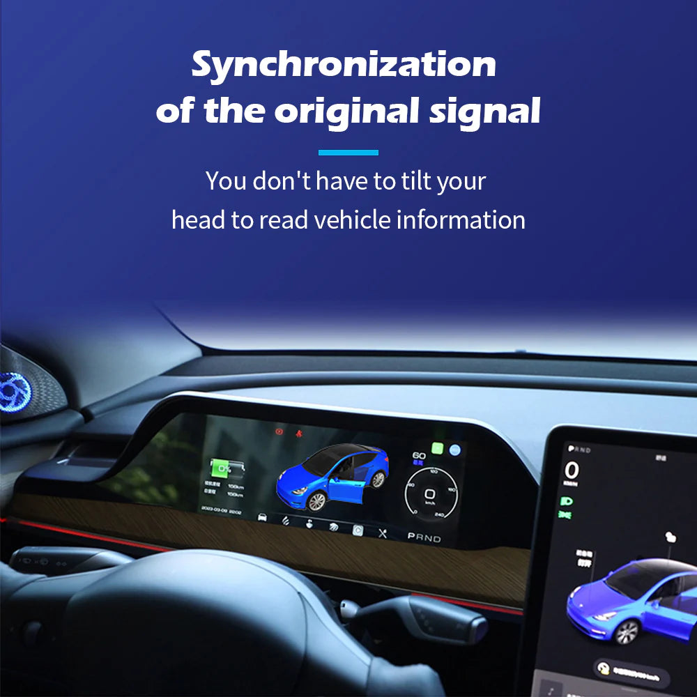 Tlyard Integriertes Dashboard Display für Tesla Model 3 / Y bei EV Motion Shop