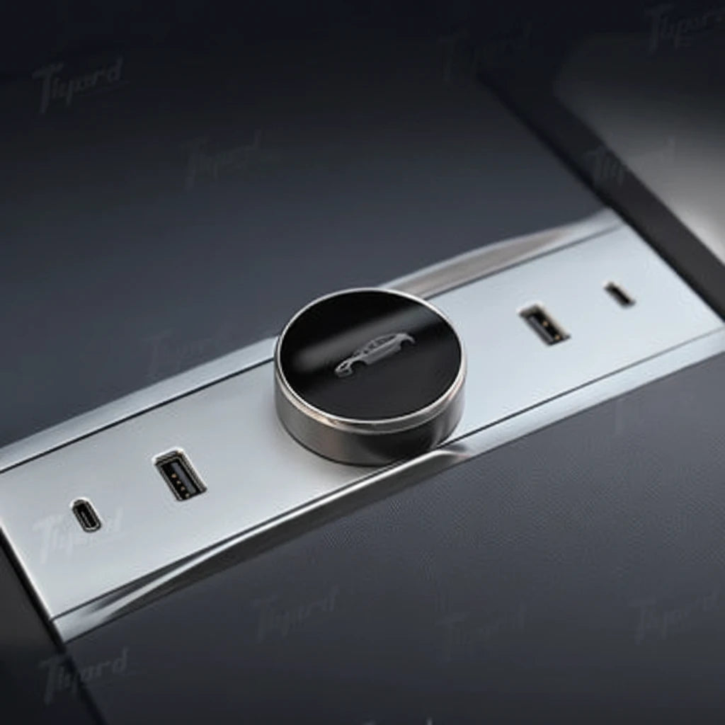 Tlyard Intelligenter Schaltknauf mit Dockingstation für Tesla Model 3 (2024) Highland bei EV Motion Shop