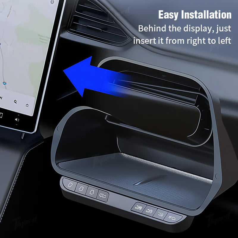 Tlyard Mittelkonsolen Ablageflaeche mit Multifunktionstasten für Tesla Model 3 / Y / Highland bei EV Motion Shop