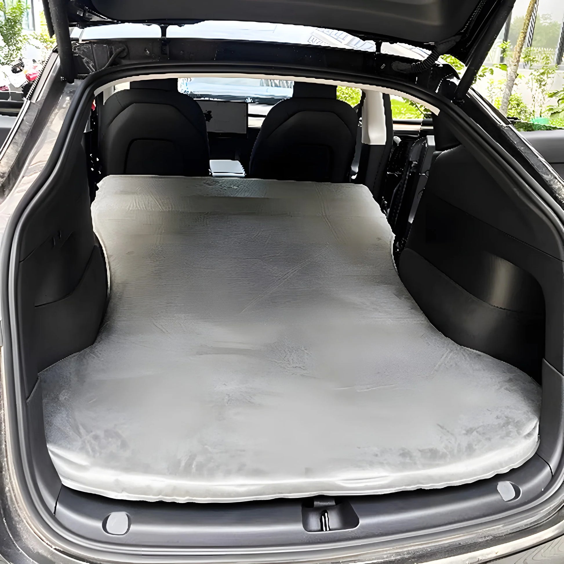 Yeslak Tragbare Selbstaufblasende Wildleder Suede Luftmatratze – Tesla Model 3 / Y / Highland / Juniper bei EV Motion Shop