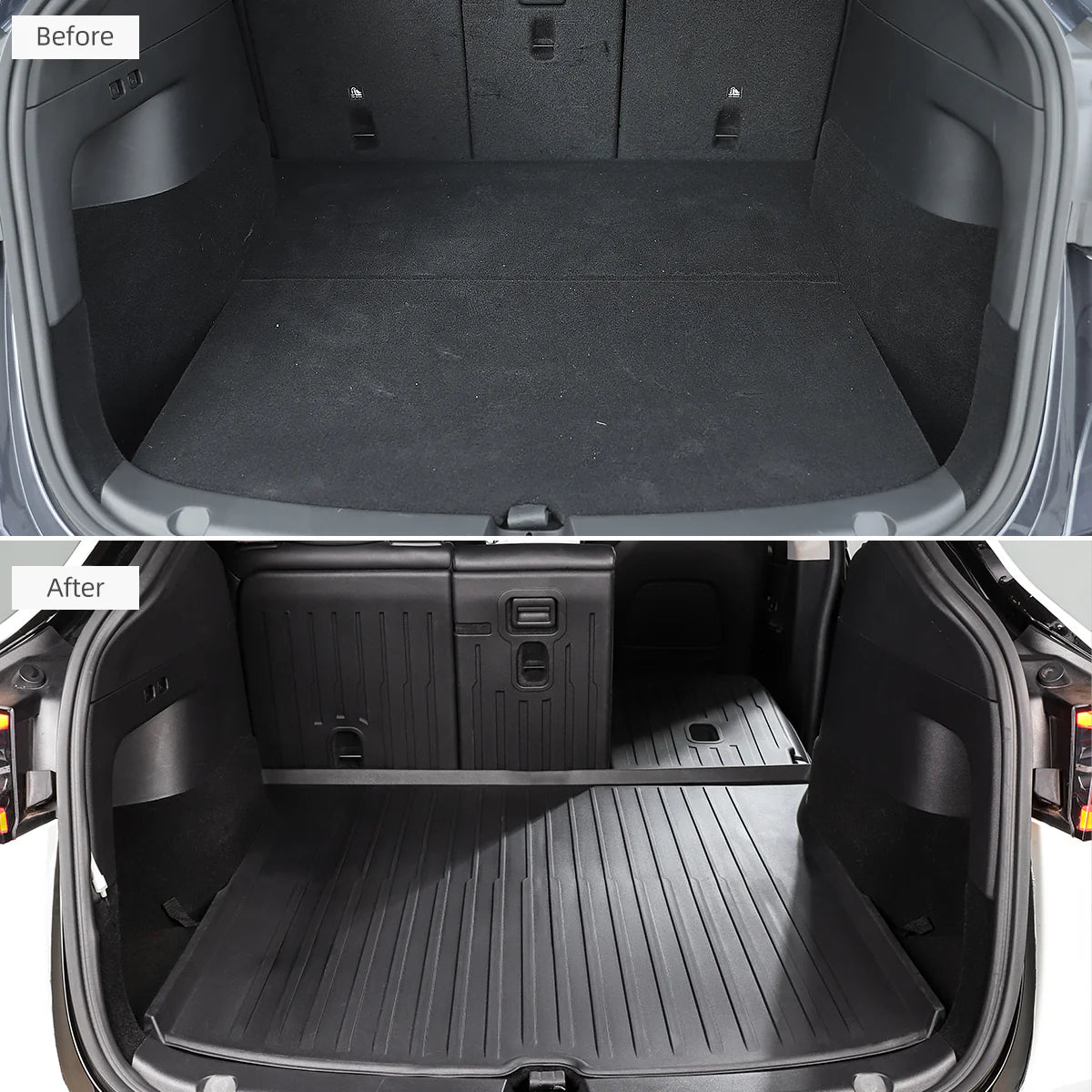 TPARTS Allwetter Fußmatten Set mit Frunk / Trunk / Rückenprotektor Matten für Model Y bei EV Motion Shop