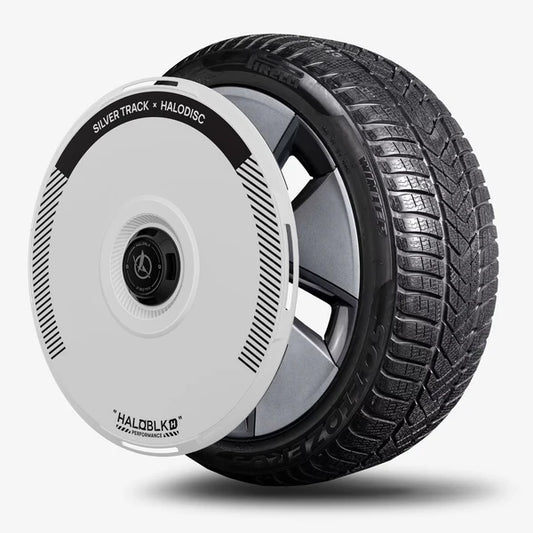 Haloblk Radkappen (4er Set) HaloDisc2 Aero Wheel Cover – Silver Track – Tesla Model S / 3 / X / Y