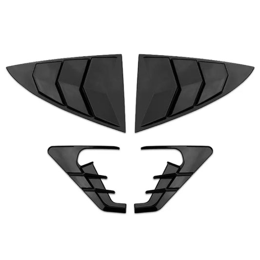 Exterior Shutter Deflektor Optik Seitenteile für Heck und Kotflügel (Glänzend, 4er Set) für Tesla Model 3 / Y bei EV Motion Shop