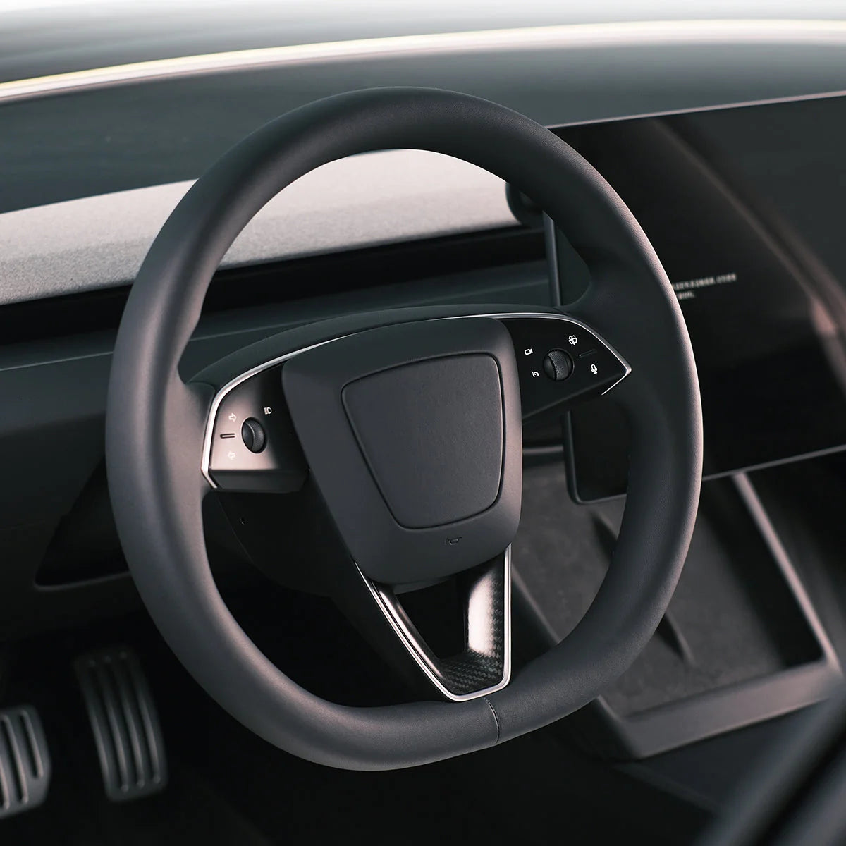Tapa de recorte de carbono original TPARTS para el volante del Model 3 (2024) Highland