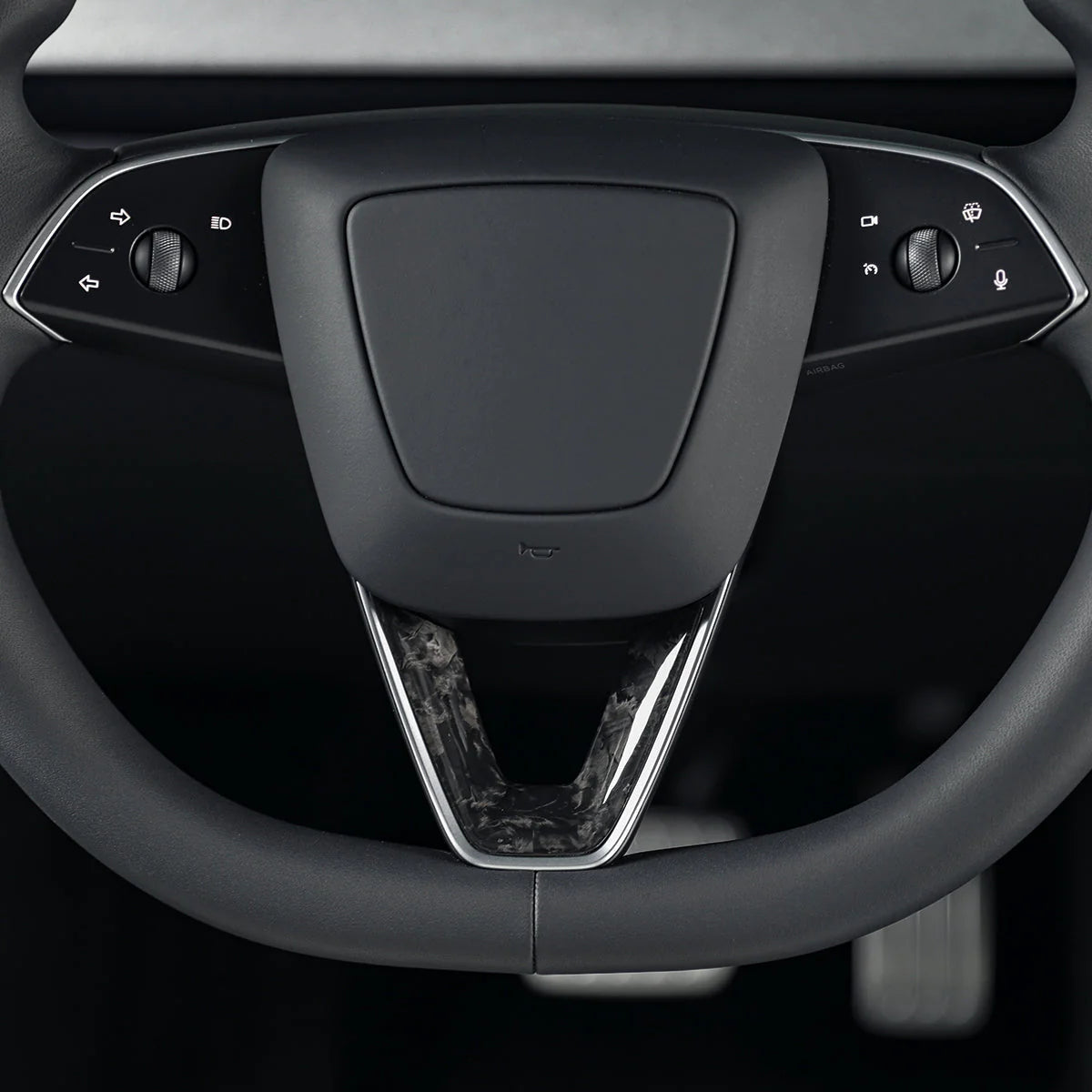 Tapa de recorte de carbono original TPARTS para el volante del Model 3 (2024) Highland