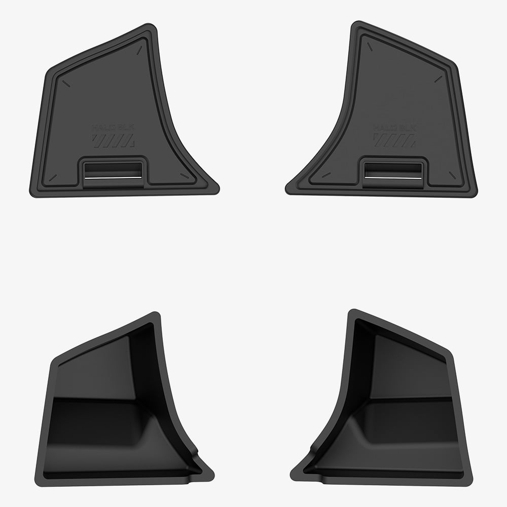 HALOBLK Kofferraum Trunk Staufächer mit Deckel (2er Set) für Tesla Model Y / Model 3 (2024) Highland bei EV Motion Shop