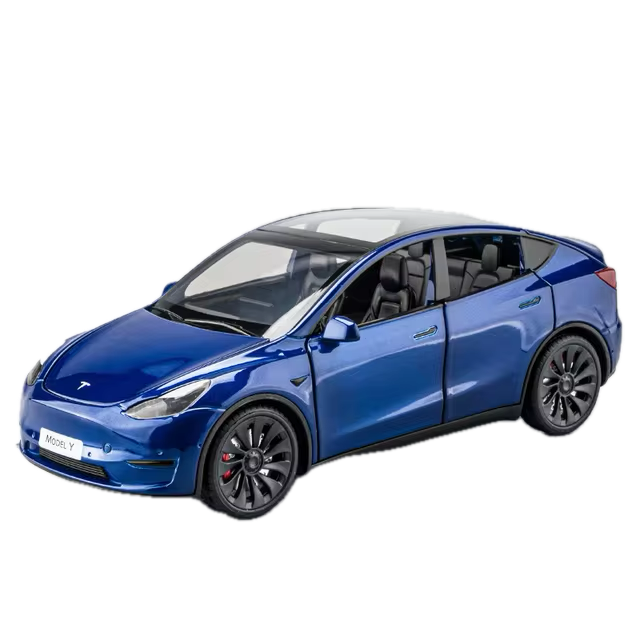 Tesla Model Y Spielzeug Dekoration Modell Auto im 1:24 Maßstab aus Aluminium bei EV Motion Shop