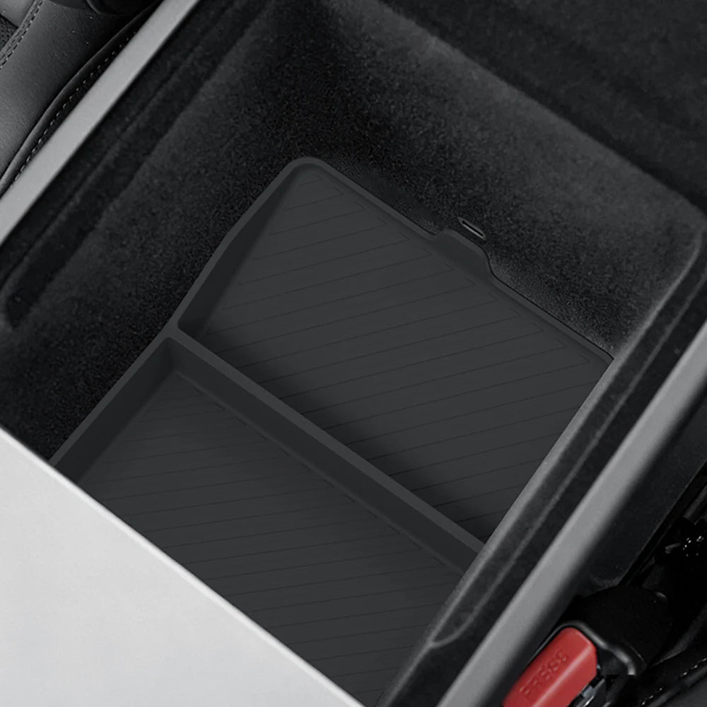 Yeslak Armlehnen Organizer Ablagebox Set – Tesla Model Y Standard bei EV Motion Shop