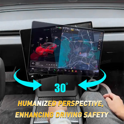 Hansshow Mittelkonsolen Touchscreen-Drehhalterung Schwenkbare Bildschirmhalterung für Tesla Model 3 (2024) Highland bei EV Motion Shop