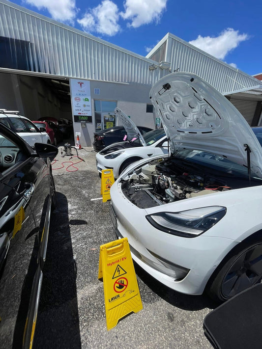 Scheffler Performance Premium Rostschutz Pflege Service – Tesla Model S / 3 / X / Y / Highland / Juniper in Zürich, Schweiz bei EV Motion