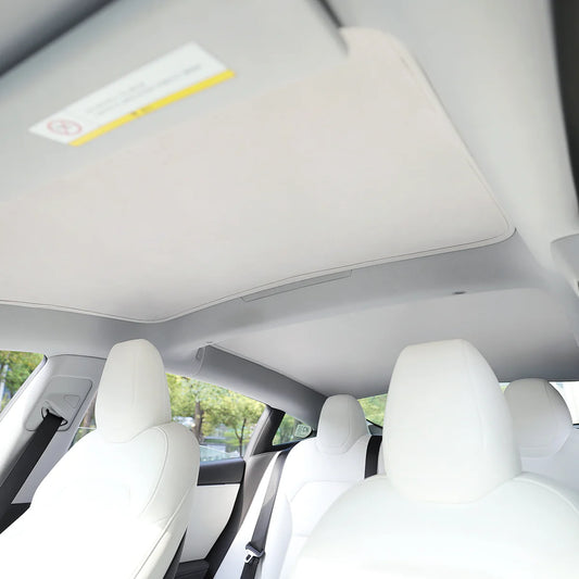 TPARTS Ice Velvet Panorama Glasdach Sonnenschutz – Tesla Model 3 Highland bei EV Motion Shop