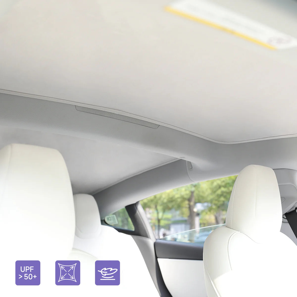 TPARTS Ice Velvet Panorama Glasdach Sonnenschutz – Tesla Model 3 Highland bei EV Motion Shop
