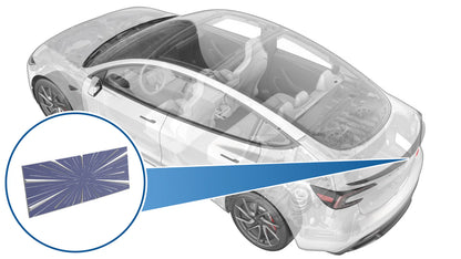 Aluminium Performance Badge – Tesla Model 3 Highland