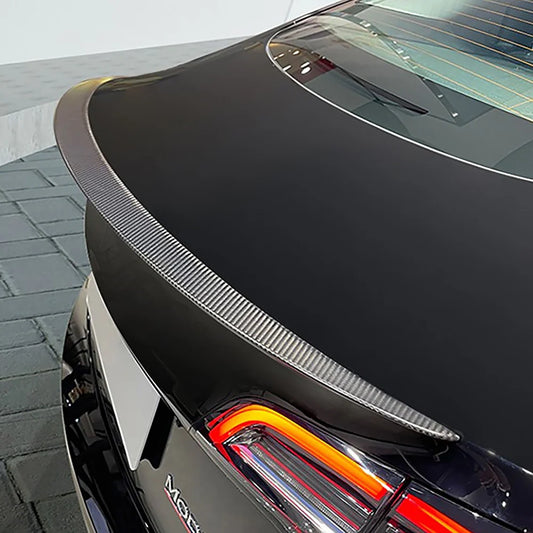 Tlyard Carbon Kofferraumlippe Performance Spoiler aus echtem Carbon für Tesla Model 3 / Y bei EV Motion Shop