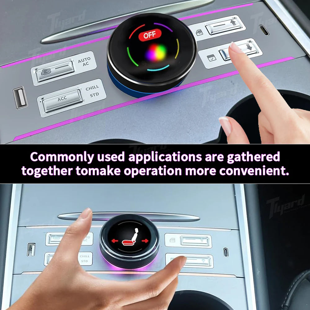 Tlyard Intelligenter LCD Physikalischer Schaltknauf Regler mit Dockingstation für Tesla Model 3 / Y bei EV Motion Shop