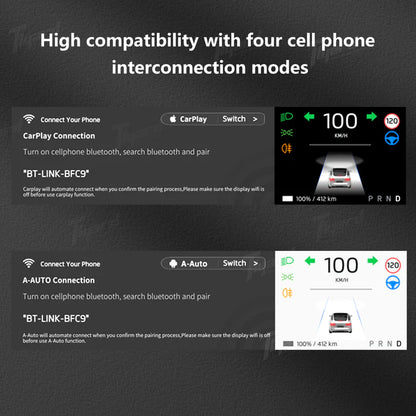 Tlyard 8,8 Zoll Dashboard Breitbild Touch Display mit Frontkamera für Model 3 / Y / Highland bei EV Motion Shop