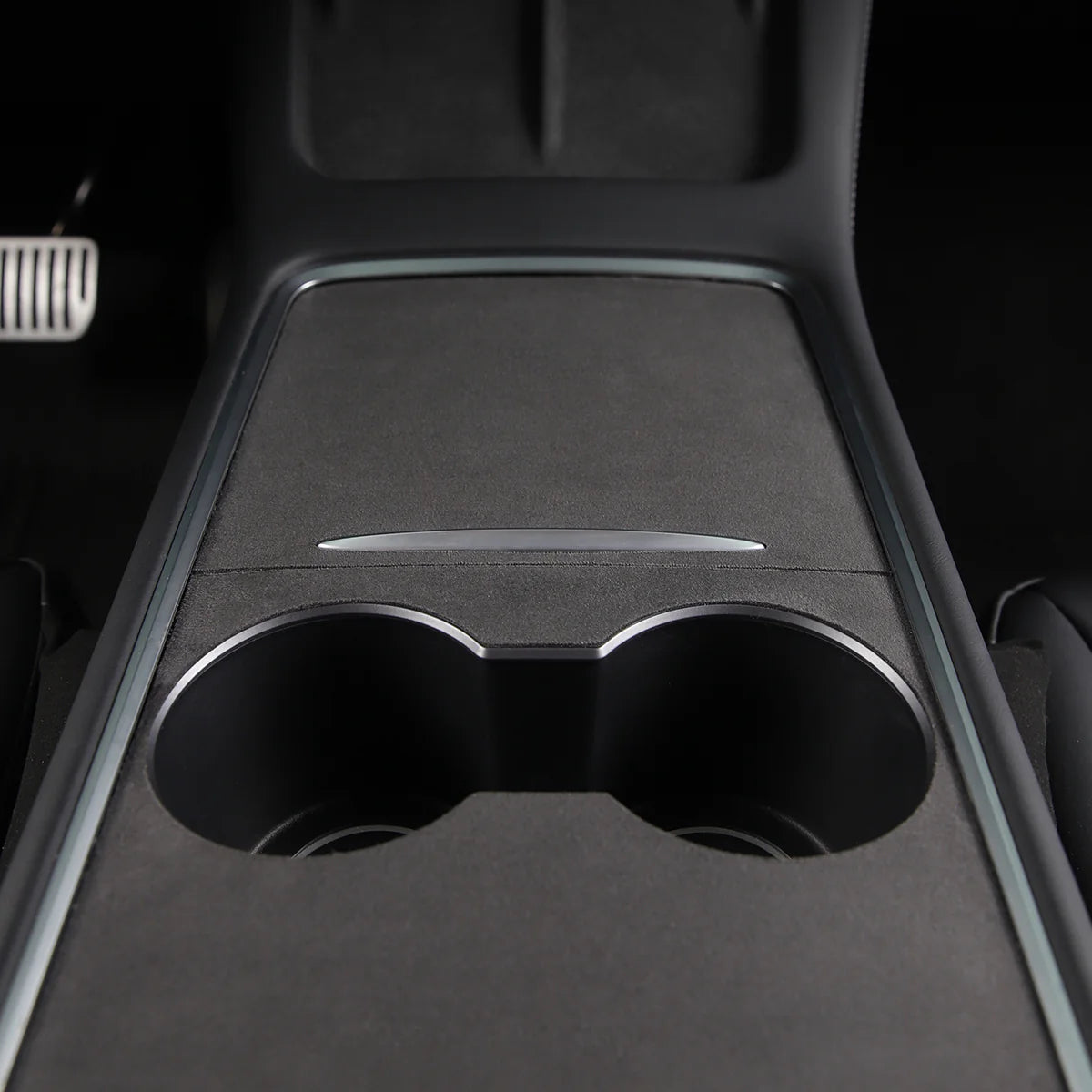 TPARTS Alcantara Wildleder Mittelkonsolen Abdeckung Cover für Tesla Model 3 / Y bei EV Motion Shop