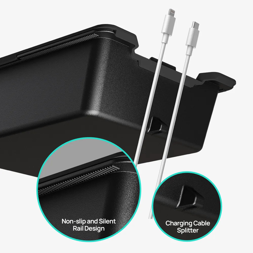 HALOBLK Mittelkonsolen Organizer Box für Tesla Model 3 / Y / Highland bei EV Motion Shop