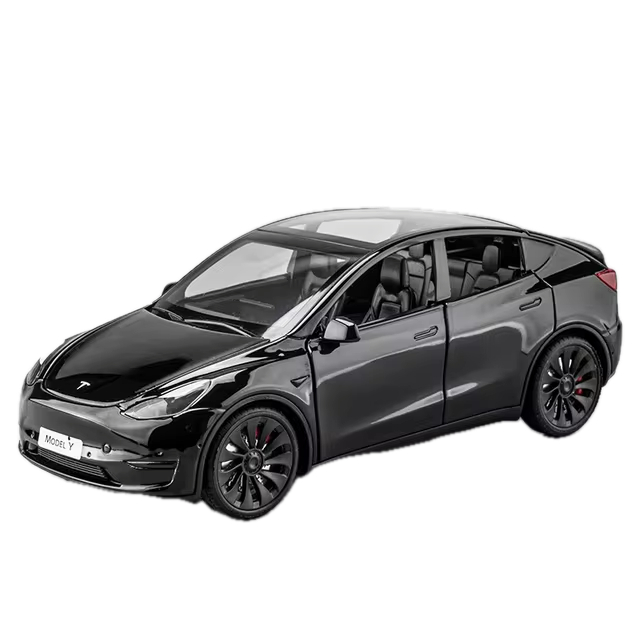 Tesla Model Y Spielzeug Dekoration Modell Auto im 1:24 Maßstab aus Aluminium bei EV Motion Shop