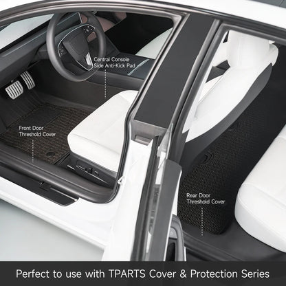 TPARTS Türschwellen Schutz Abdeckung Cover Vorne und Hinten für Tesla Model 3 (2024) Highland bei EV Motion Shop