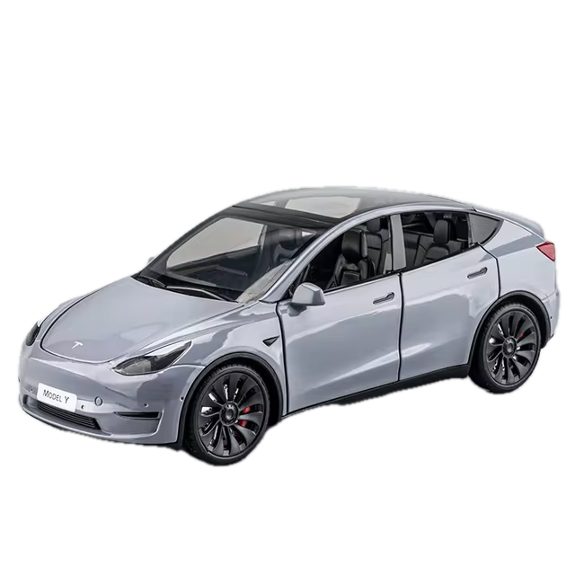 Tesla Model Y Spielzeug Dekoration Modell Auto im 1:24 Maßstab aus Aluminium bei EV Motion Shop