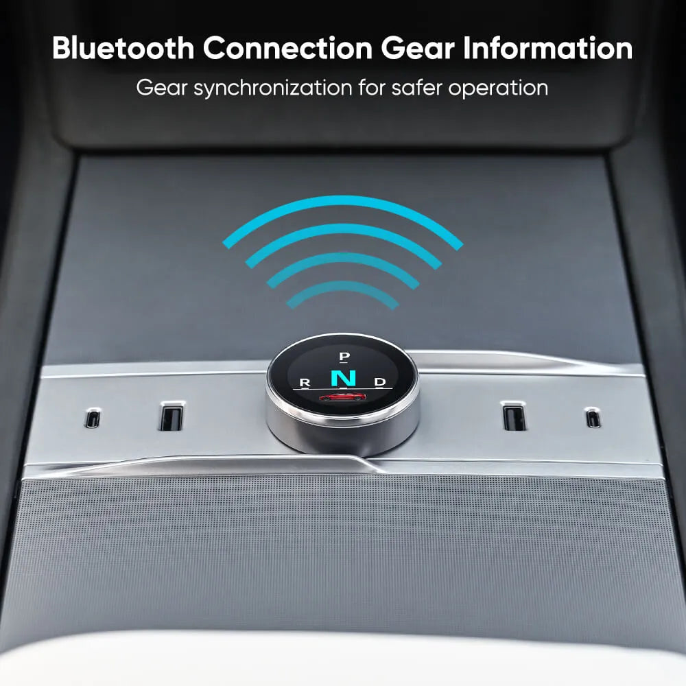 Tesstudio Smart Drehbare Schalt Knob mit Lade Dock für Tesla Model 3 (2024) Highland bei EV Motion Shop