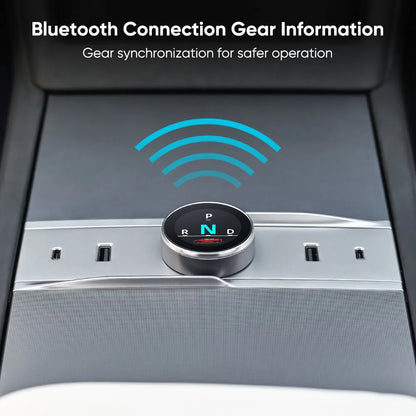 Tesstudio Smart Drehbare Schalt Knob mit Lade Dock für Tesla Model 3 (2024) Highland bei EV Motion Shop