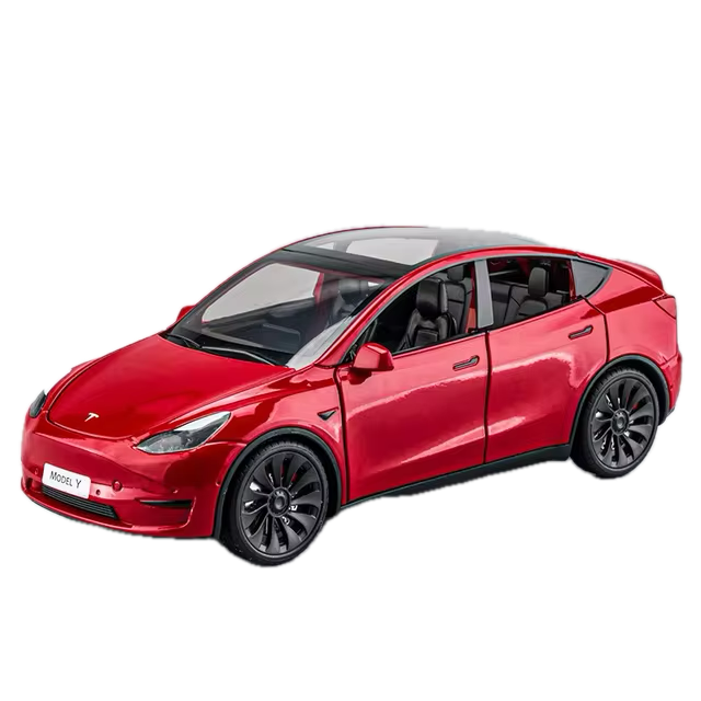 Tesla Model Y Spielzeug Dekoration Modell Auto im 1:24 Maßstab aus Aluminium bei EV Motion Shop