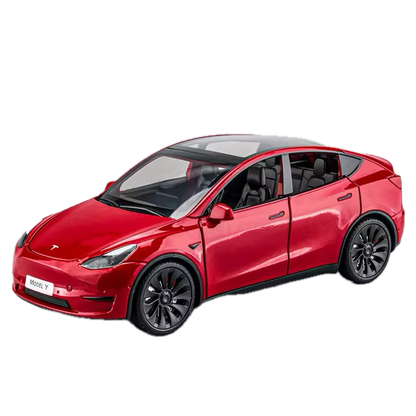 Tesla Model Y Spielzeug Dekoration Modell Auto im 1:24 Maßstab aus Aluminium bei EV Motion Shop