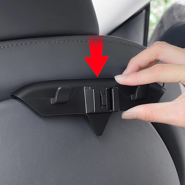 Yeslak Rücksitz Telefon & Tablet Halterung mit Haken – Tesla Model S / 3 / X / Y bei EV Motion Shop