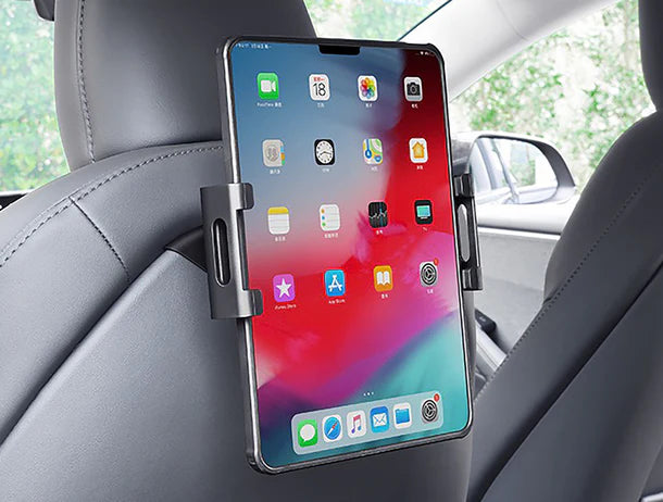 Yeslak Rücksitz Telefon & Tablet Halterung mit Haken – Tesla Model S / 3 / X / Y bei EV Motion Shop