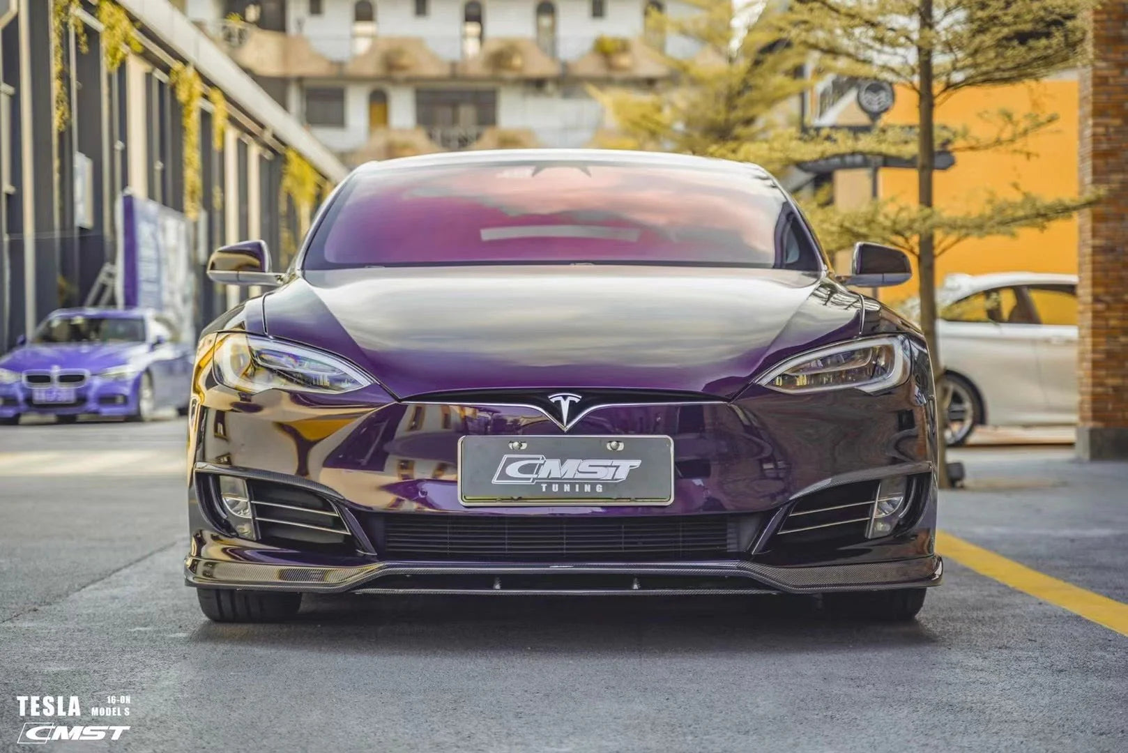 CMST Carbon Stoßfänger Verkleidung für Tesla Model S (2016-2019) bei EV Motion Shop