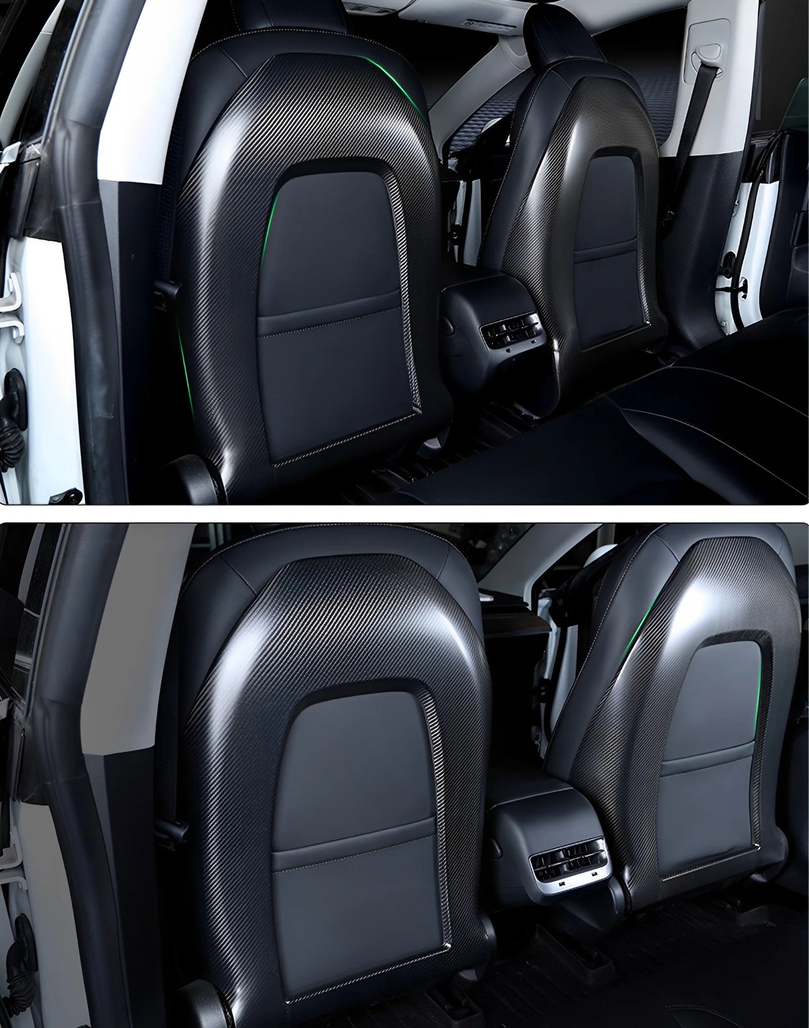 Yeslak Premium Carbon Sitzrücken Cover bei EV Motion Shop