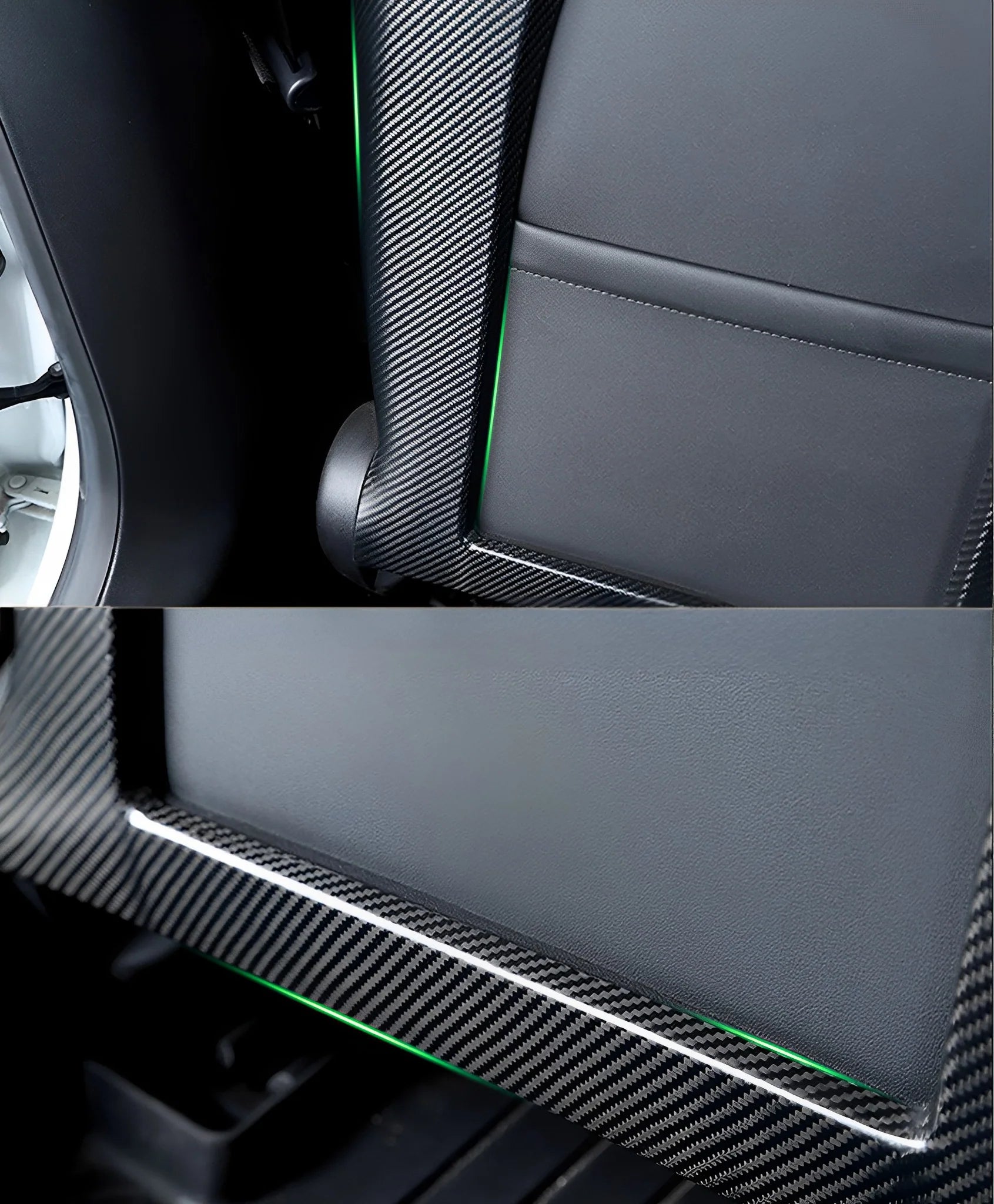 Yeslak Premium Carbon Sitzrücken Cover bei EV Motion Shop